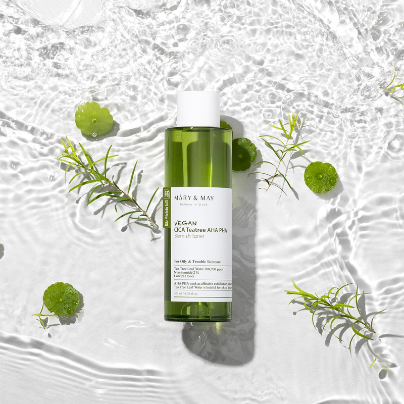 Vegan CICA Tea Tree AHA PHA Toner