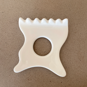 Gua Sha Stimulant en céramique – Fait main en Corée