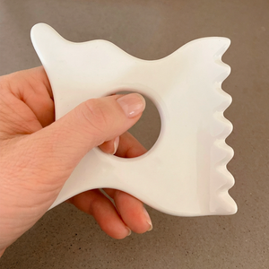 Gua Sha Stimulant en céramique – Fait main en Corée